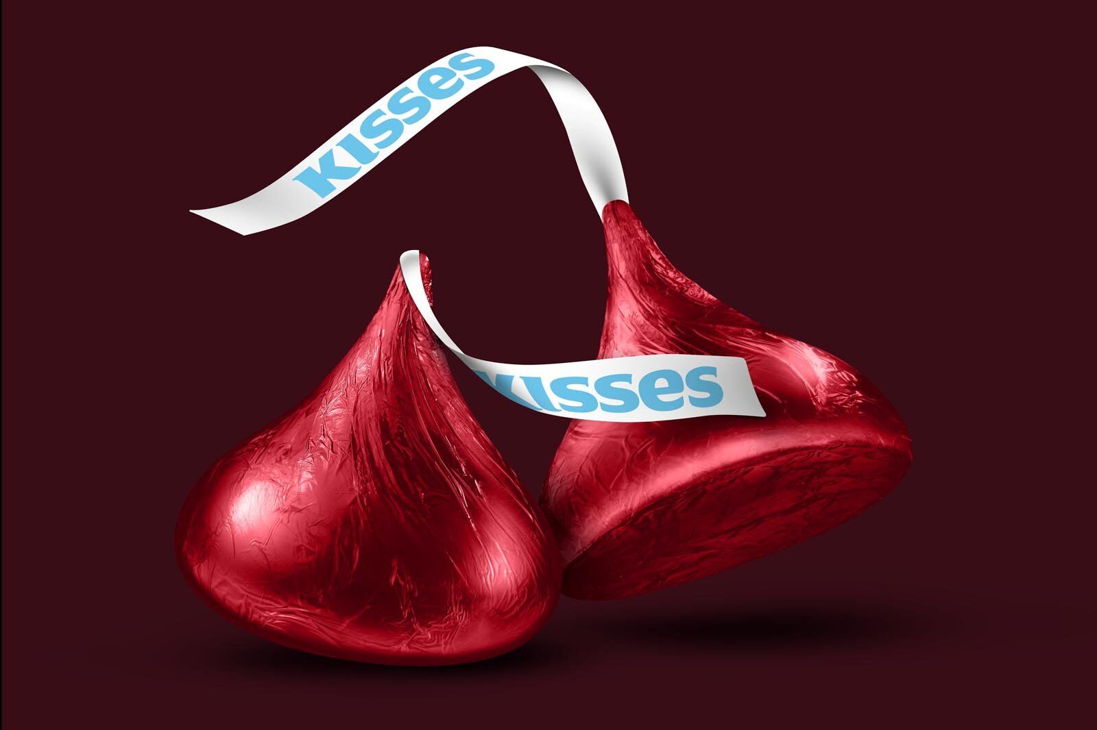 Hershey's Kisses after retouching