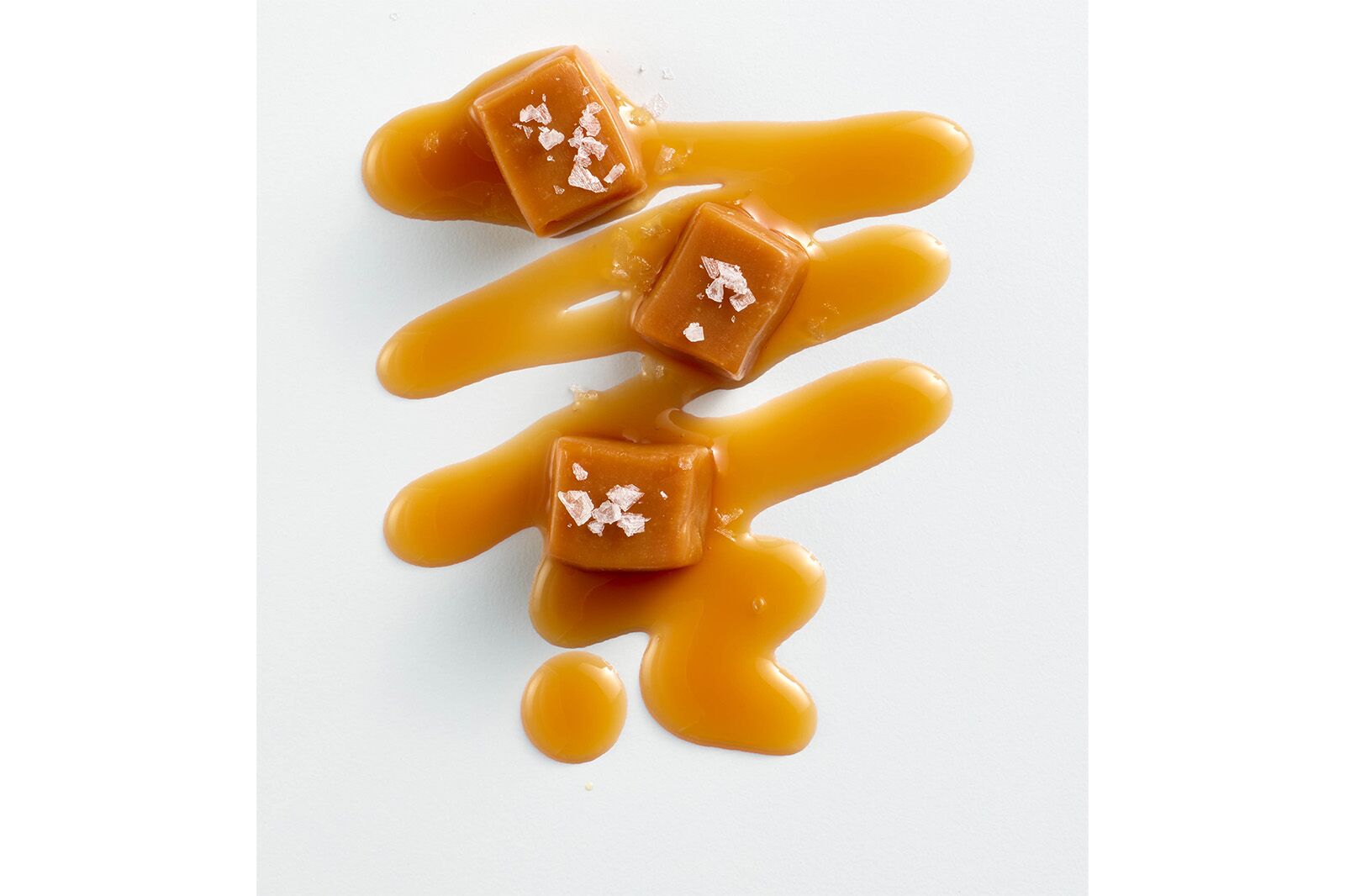 Caramels before photo retouching