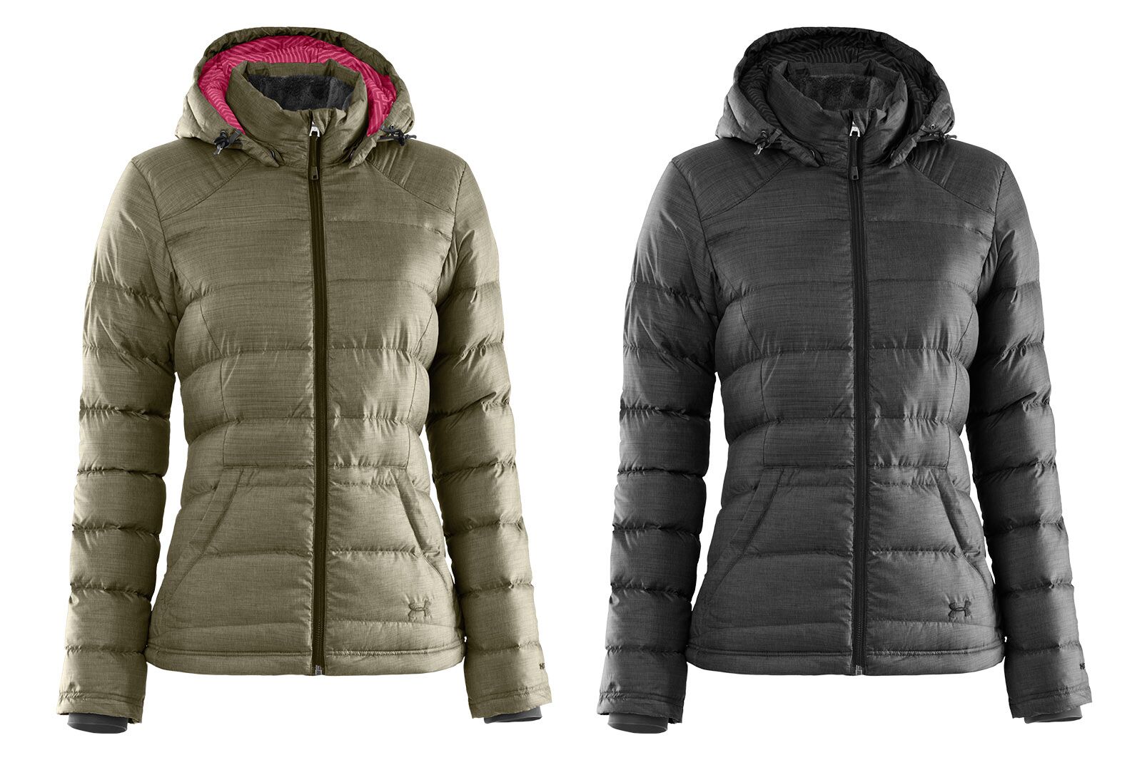 Colorways example - women wearing blue hoodies alternate